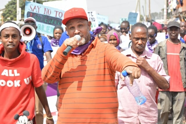 Kamkunji march during the DREAMS-supported GBV rally held on June2017 Kamkunji march during the DREAMS-supported GBV rally held on June2017