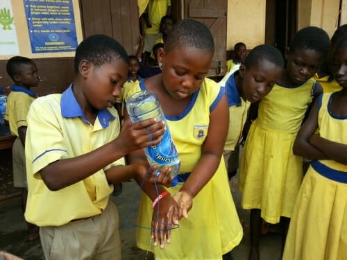 Children-of-Jumapo-Methodist-School-Washing-their-hands-with-a-tippy-tap-Credit-Peter-Serinye Children-of-Jumapo-Methodist-School-Washing-their-hands-with-a-tippy-tap-Credit-Peter-Serinye