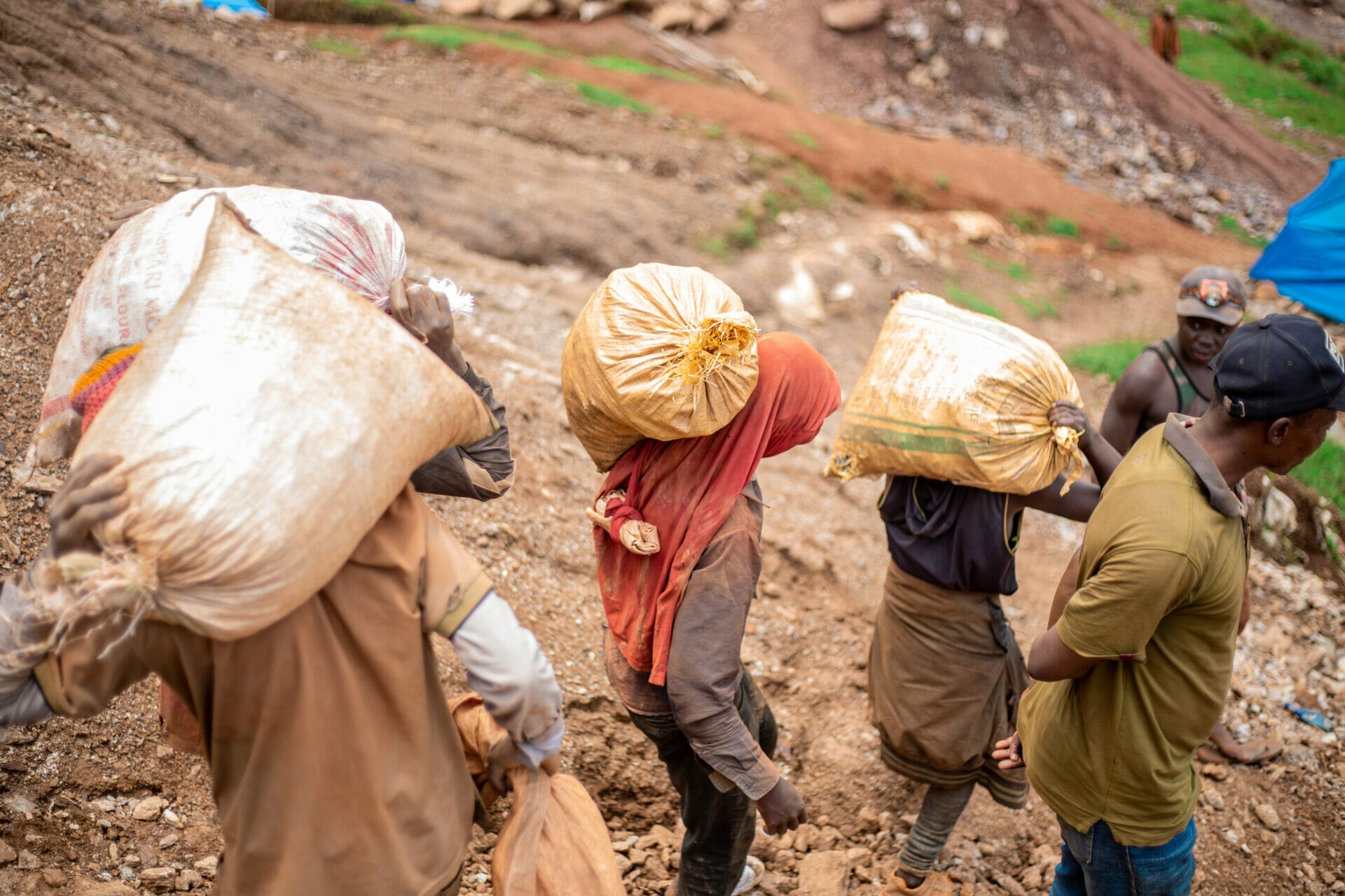 Artisanal miners in DRC