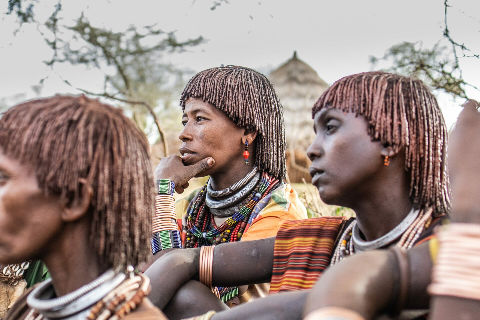 A Hamer women attending women saving groups meeting in Hamer Woreda, South Omo Zone, SNNPR region, Ethiopia.